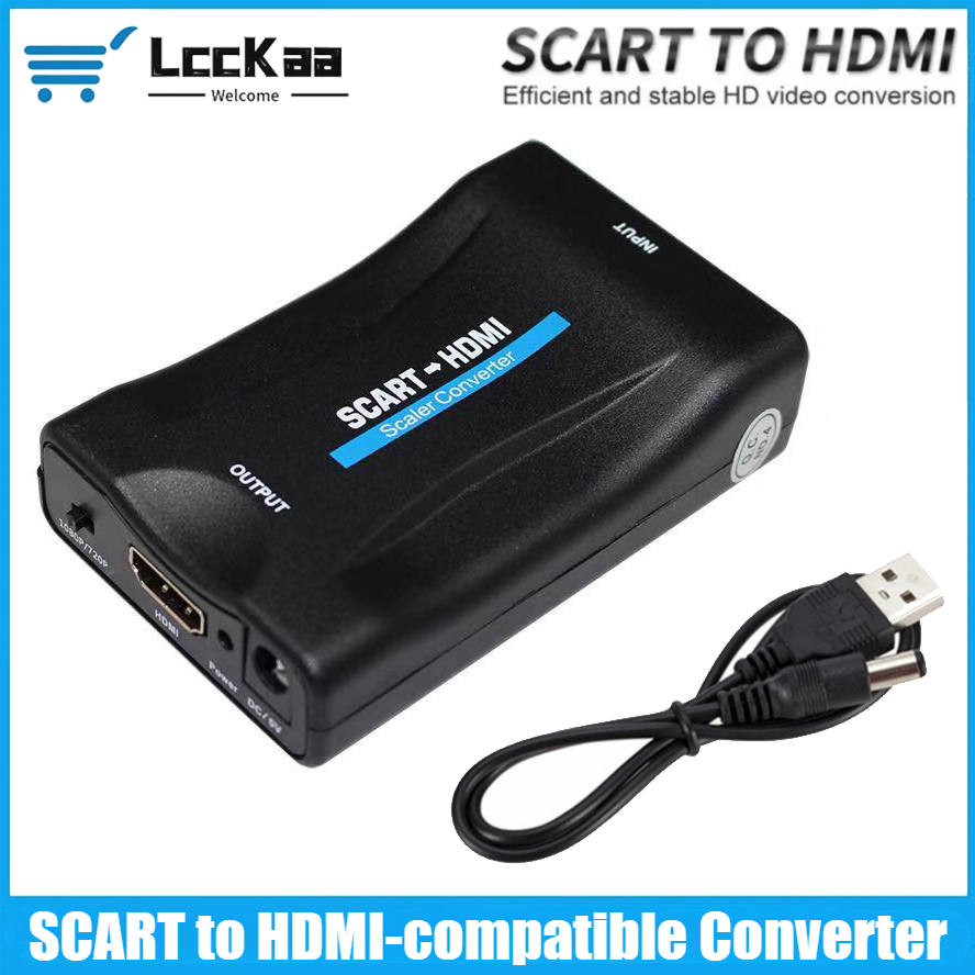 Scart To Hdmi - SCART - HDMI Uyumlu Dönüştürücü 1080P