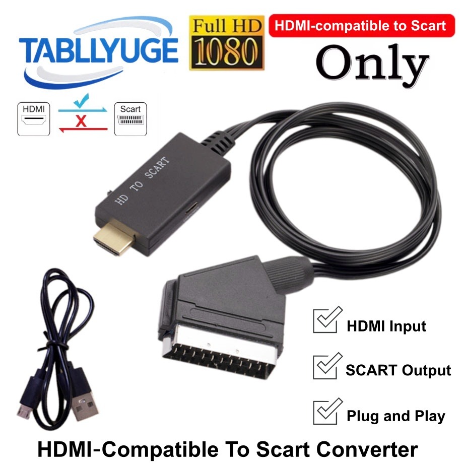 Scart To Hdmi - HDMI uyumlu SCART Dönüştürücü Kablosu HDMI
