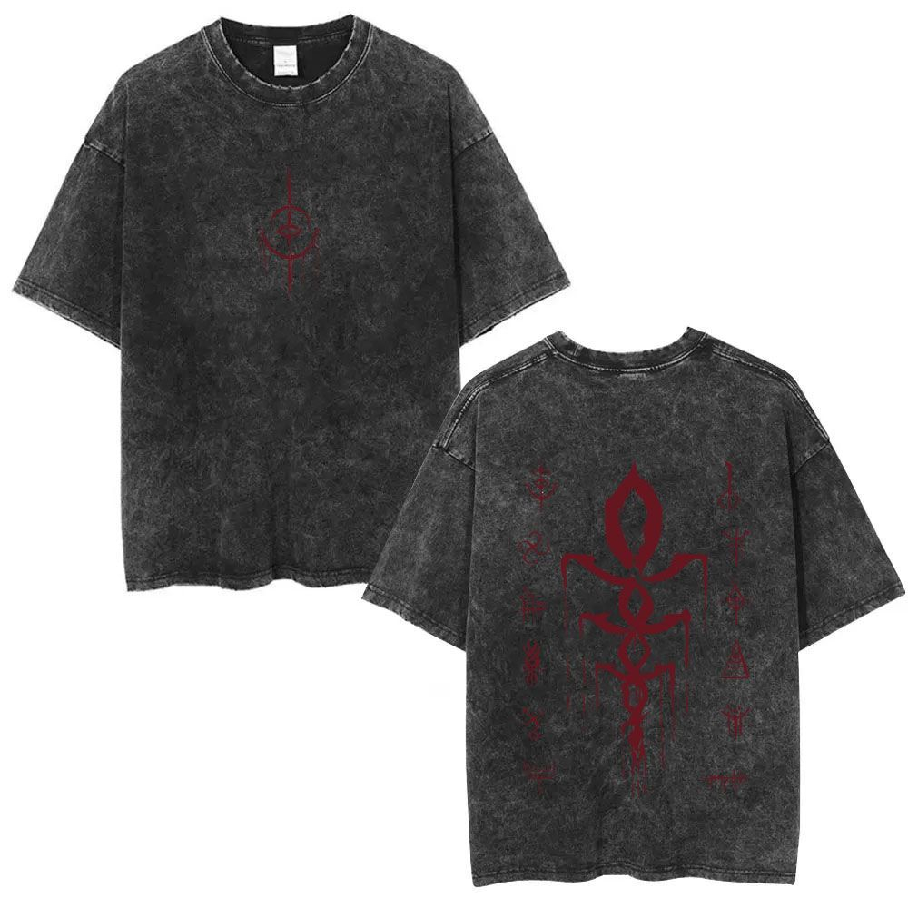Retro Gaming T Shirt - Y2k Yaz Koleksiyonu, Bloodborne Oyun Temalı,
