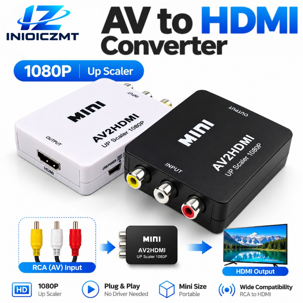Retro Gaming N64 - 1080P RCA AV - HDMI Dönüştürücü,
