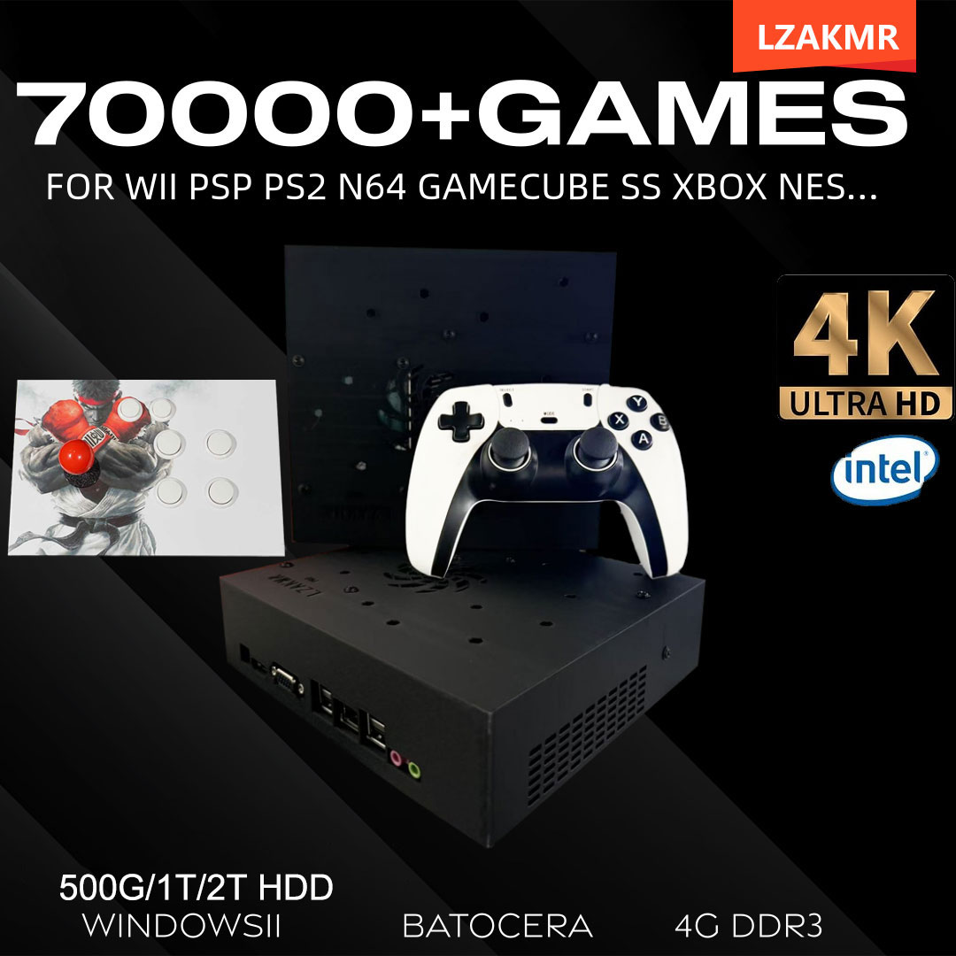 Retro Gaming N64 - Retro Oyun Konsolu 70000+ Oyun 2TB