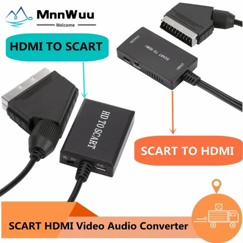 1080P HDMI Uyumlu SCART Video  - Scart To Hdmi incelemesi ve fiyatı