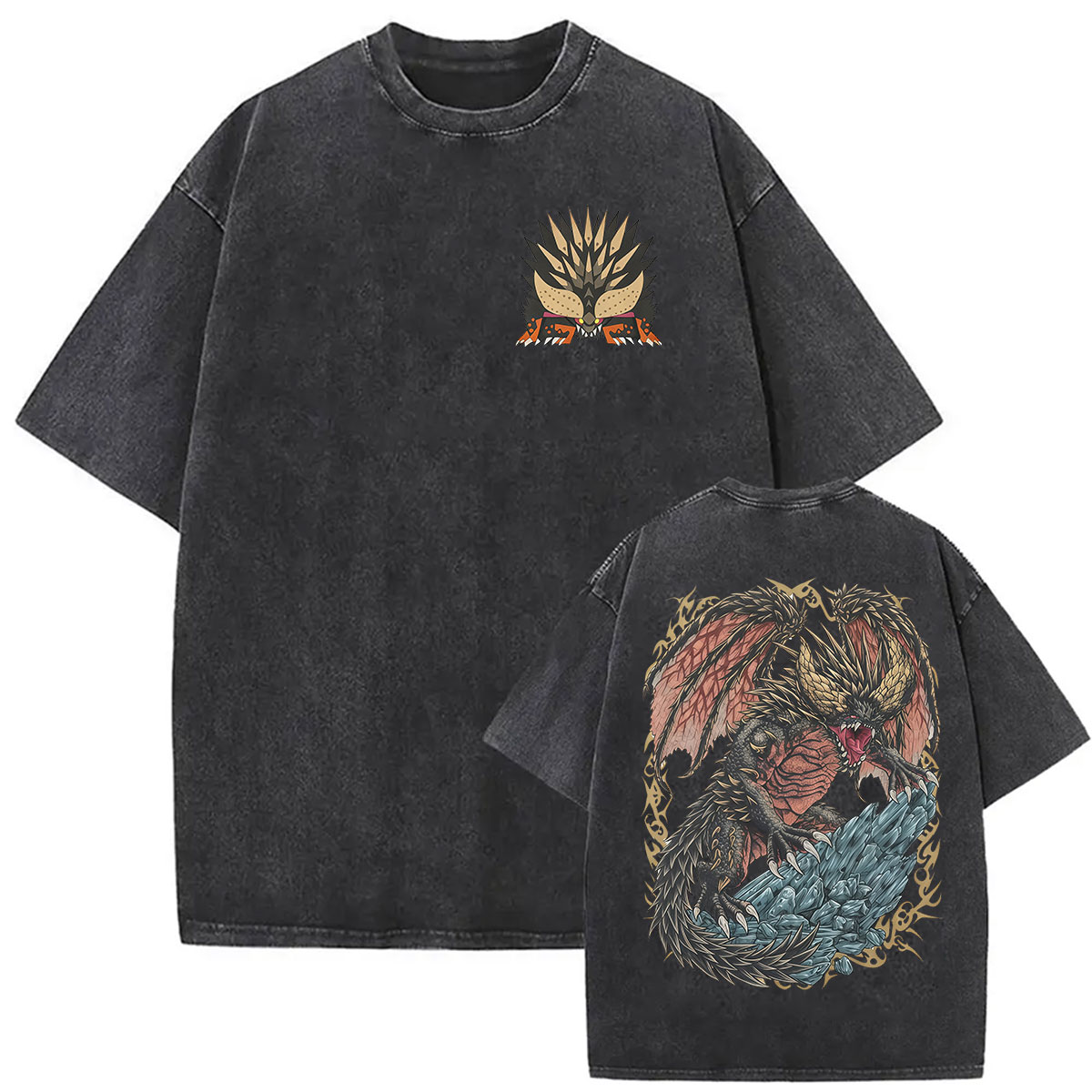 Vintage Yıkamalı Monster Hunte - Retro Gaming T Shirt incelemesi ve fiyatı